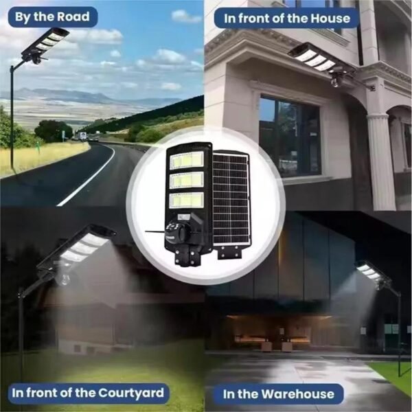 1080P 3MP 4G + WIFI Outdoor Solar LED Street Light with IP Camera - Image 3